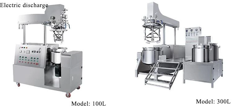 100L homogenizer vacuum emulsifying mixer